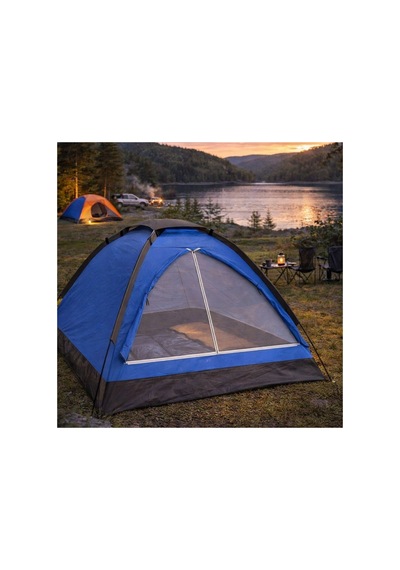 Buffer 3 Kişilik Manuel Kamp Çadırı Düz Kapılı Outdoor Aile, Doğa, Piknik Ve Kamp Çadırı 200x150x Yeşil