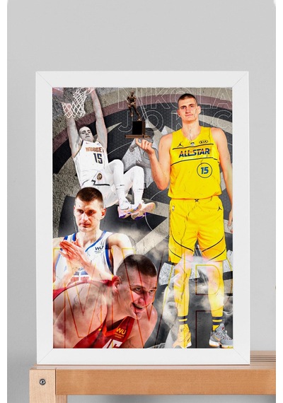 Nikola Jokic All Star Mvp Çerçeveli Tablo - Basketbol Nba Posteri Tablo