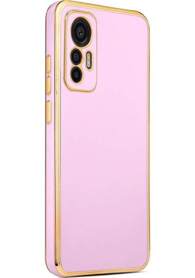 Xiaomi Mi 12 Lite Kılıf Zore Bark Kenarları Altın Renk Kılıf