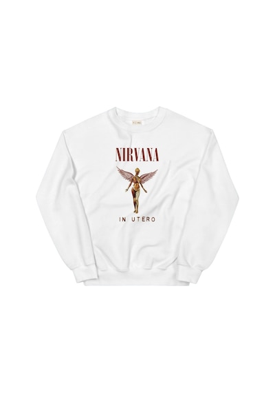 Tarzsokak Nirvana Sweatshirt Beyaz