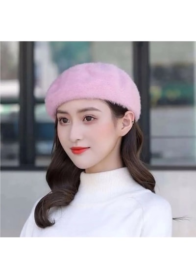 Tezzgelsin Kadın Peluş Ressam Bere Pembe
