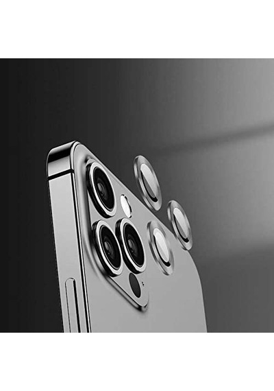 İphone 14 Pro 14 Pro Max Siyah Için Kamera Lens Koruyucu Çizilmez Hd Görüntü Bozmaz Metal Temperli Cam