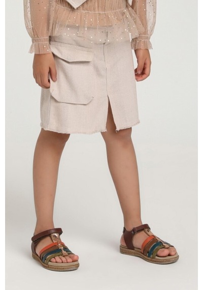 Xo Kids Kız Çocuk Etek 1-4 Yaş 2537 Gri