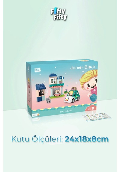 Loz Junior Serisi Doğum Günü Partisi 60 Parça Dekoratif Oyuncak Yapım Seti Yapı Blok Fflz-6004