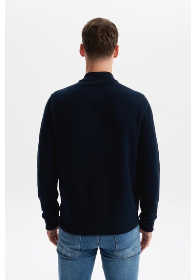 AR-MA Arma Erkek Slim Fit Selanik Kumaş Tam Fermuar Fleto Cepli Kapüşonsuz Kolej Yaka Sweatshirt K30324698302 Lacivert AR-MA Arma Erkek Slim Fit Selanik Kumaş Tam Fermuar Fleto Cepli Kapüşonsuz Kolej Yaka Sweatshirt K30324698302 Lacivert