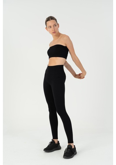 Maraton Slimfit Kadın Askısız Siyah- Bra Siyah-