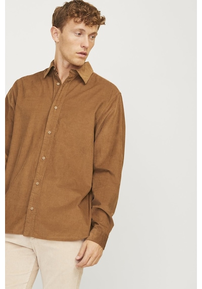 Jack & Jones Jpr Ccregent L/s Uzun Kollu Kadife Gömlek Tarçın