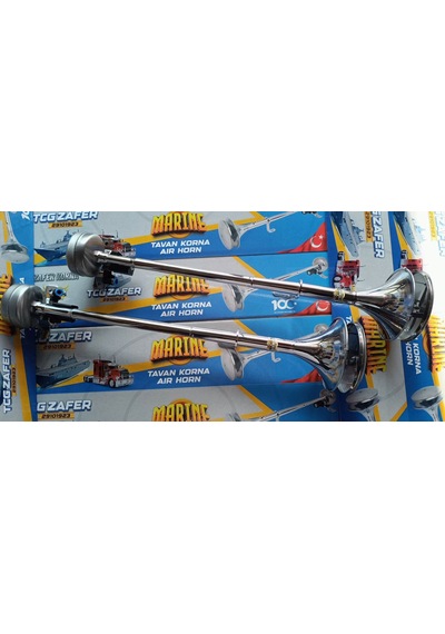 Tcg-23 Marin Metal Kromaj Kapaklı Tavan Korna Tekli Boy 63cm Takım 2 Adet
