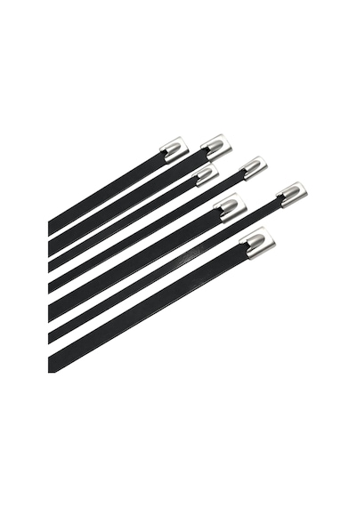 Gwest Pvc Mtl 200 St Pvc Kaplı Paslanmaz Çelik Kablo Bağı 200x4.6 Mm 100 Adet