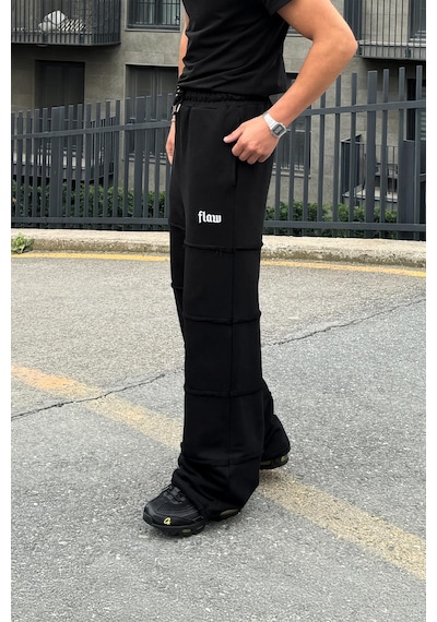 Bad Layers Oversize Ayarlanabilir Lastikli Eşofman Siyah Siyah