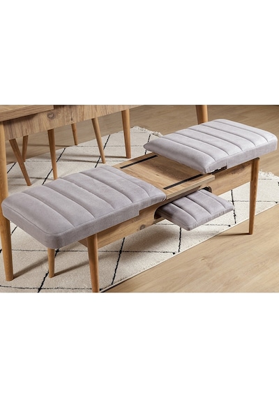 Ahşap Açılır Bench Atlantik Soho Gri