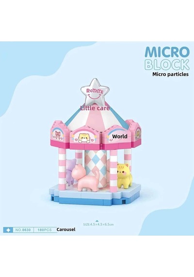 4 Adet Loz Atlıkarınca Block Oyuncak 180 Parça-mini Poşet 8630