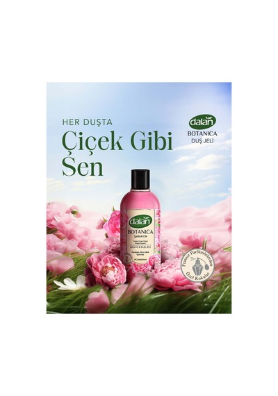 Şakayık Duş Jeli 500 Ml 4'lü + Wellnax Sünger Seti