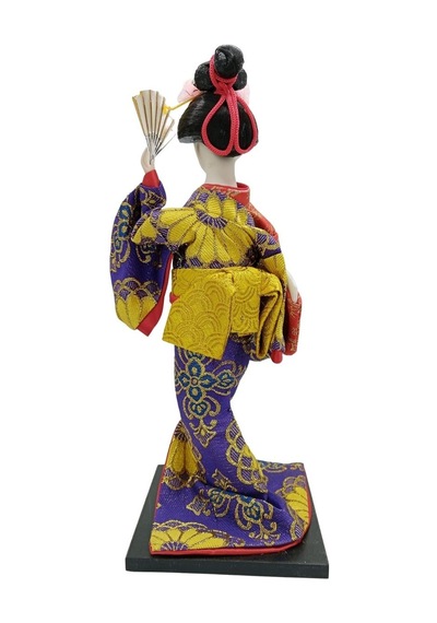 Japon Kimonolu Geyşa Bebek Kabuki Biblo 30 Cm No.9 Anime