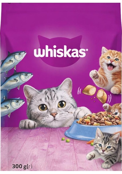 Whiskas Ton Balıklı Ve Sebzeli Yetişkin Kedi Maması 300gr 2 Adet