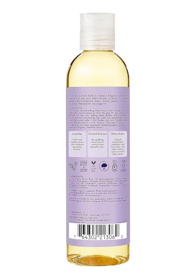 Shea Moisture Lavender & Wild Orchid Banyo, Vücut Ve Masaj Yağı 237ml