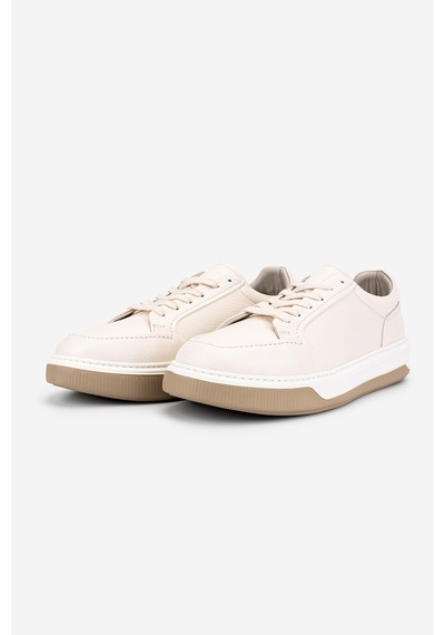 Valmenti Erkek Hakiki Deri Fildişi Sneakers & Spor Ayakkabı 1212 2506 Erk Ayk Y26 Fıldısı Byz Fltr Krem