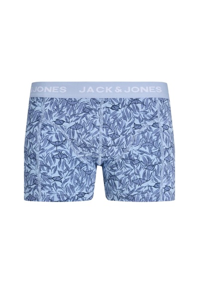 Jack & Jones Jacjake Lemon Trunks Erkek 3'lü Boxer Seti Pamuklu Lacivert