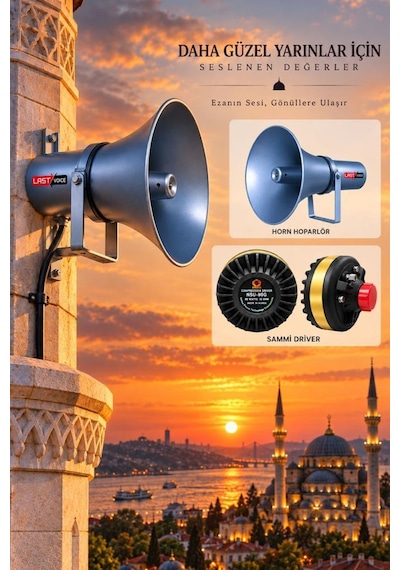 Sammi Nsu-80h Hornlu Cami Ünit Ezan Minare Hoparlörü 80 Watt 16 Ohm