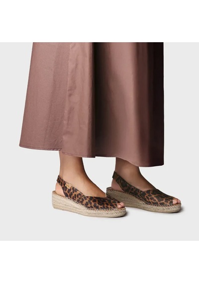 Sandalet Kadın Bernia-p Toni Pons Wedge Espadrılles In Leather Leo