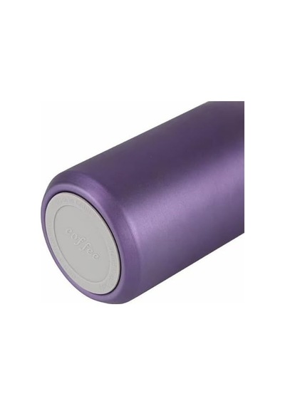 Çelik İçli Termos 600 Ml Mor-gri Skm013 Açık Beyaz