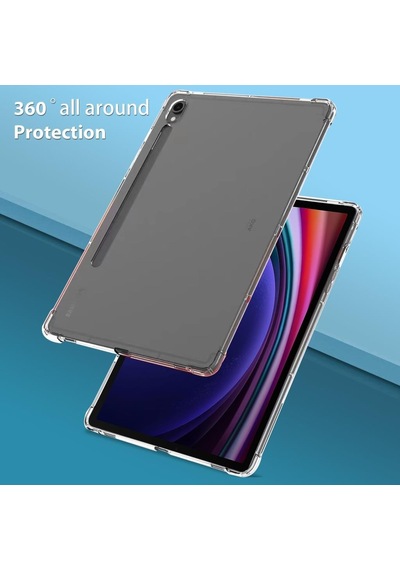 Samsung Uyumlu Galaxy Tab S9 X710 S9 Fe X510 Kılıf Darbelere Dayanıklı Şeffaf Kapak X716 X718 X516