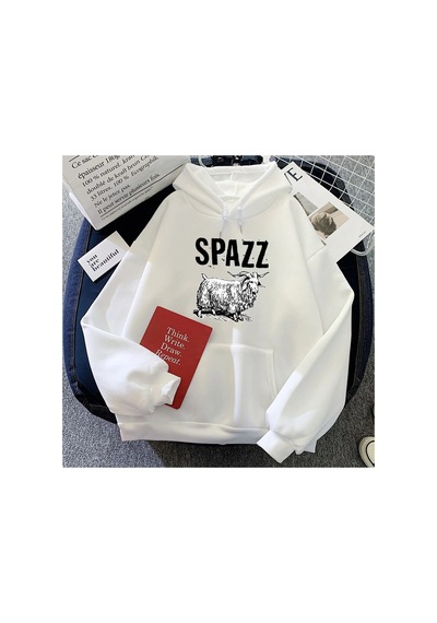 Tarzsokak Beyaz Hip Hop Rock Band Spazz Hoodies Lar İçin Deras Para Mujer Grafik