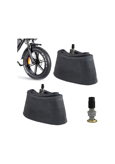Heugers 3.50/16 - 20x4.0/4.5 Uyumlu İç Lastik 2 Adet Fatbıke & E-bike Kalın Teker Av-35 Vidalı