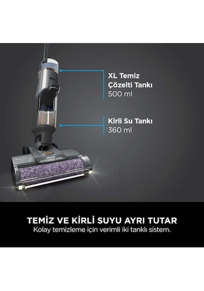 Shark Hydrovac Pro Islak Kuru Şarjlı Dikey Süpürge (Teşhir)