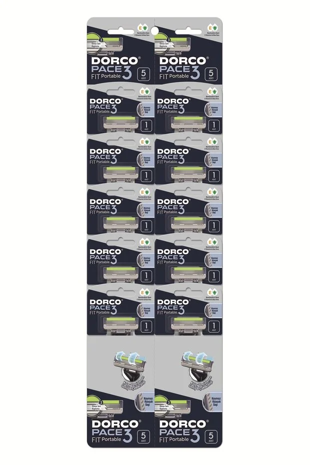 Dorco Pace 3 Fit Üç Bıçaklı Kullan At Kartela 10'lu