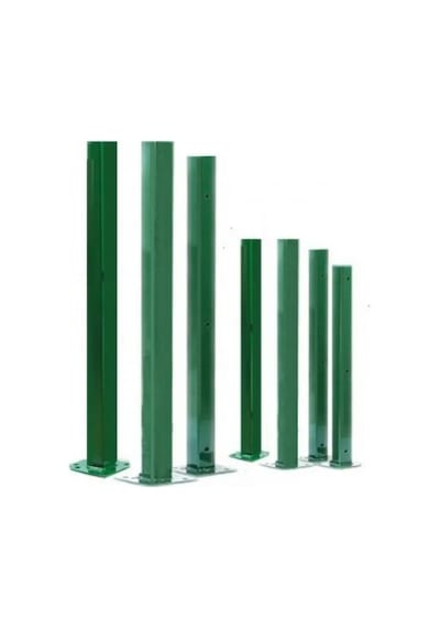 100 Cm Çim Çit Direği. Tutturma Aparatı. Metal Baba. Montaj Aparatları Dahil
