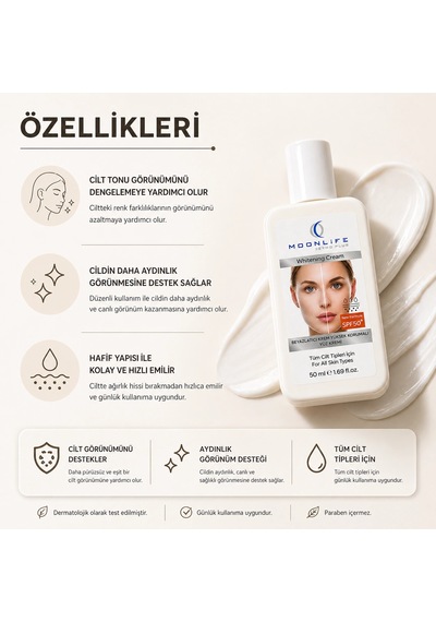 Çareburada Dermo Plus Cilt Tonu Eşitleyici Yüz Kremi 50 Ml Spf 50+ Koruma