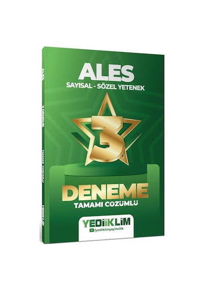 Yediiklim 2027 Ales 3 Yıldız Deneme Çözümlü