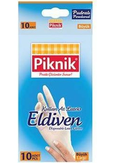 Piknik Kullan At Eldiven Büyük 10 Adet