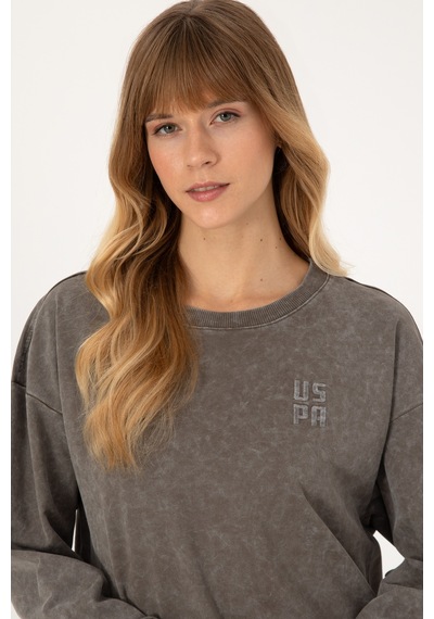 U.s. Polo Assn. Kadın Vizon Sweatshirt 50314186-vr052 VIZON