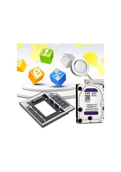 Alfais Al-4716 Sata Hdd Harddisk Caddy Kızak Kutu Ssd Notebook , Ikinci Hdd Takma, 9.5 Mm