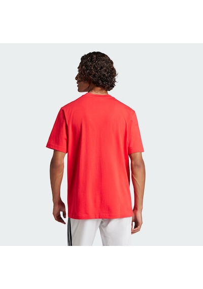 Adidas Essentials Small Logo Single Jersey Erkek T-shirt Jf1095 Kırmızı