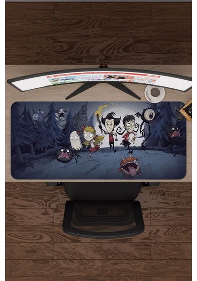 Don't Starve Kaymaz Dikişli Kauçuk Oyuncu Mousepad V5 - 90x40 Xxl Gaming Mouse Pad Fare Altlığı