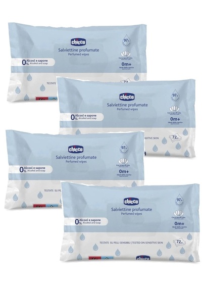 Chicco Bebek Islak Mendili 72 Adet 4 Paket 4'lü Set