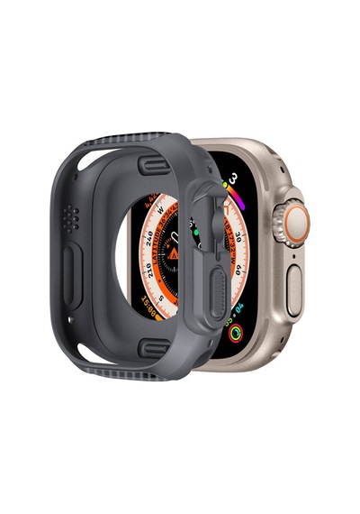 Watch Ultra 49mm Silikon Tpu Kasa Koruyucu Frm Watch Gard 31 - Yeşil