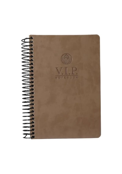 Vip Defter Kareli 17x24 Cm - Taba