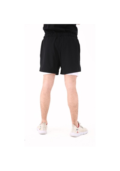 Scorp Extreme Pro Kısa Taytlı Erkek Şort Siyah Beyaz STANDART