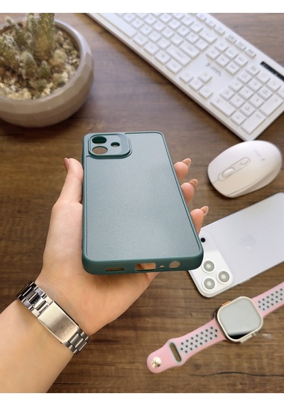 Samsung Galaxy A07 Uyumlu Kamera Korumalı Darbeye Dayanıklı Renk Atmayan Keep Silikon Kılıf Haki