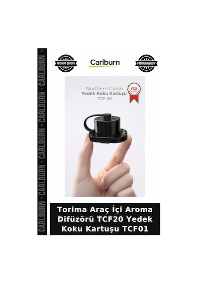 Torima Araç İçi Aroma Difüzörü Tcf20 Yedek Koku Kartuşu Tcf01 Araba Esansı Ortam Kokusu Sedir Notası
