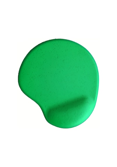 Oval Yeşil Kum Desen Destekli Kaymaz Taban Bilgisayar Notebook Mouse Pad - Bileklikli Mauspad