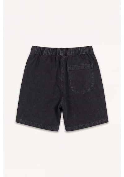 Defacto Relax Fıt Beli Lastikli Bermuda Jean Şort H7293ax26smnm40 Siyah-nm40