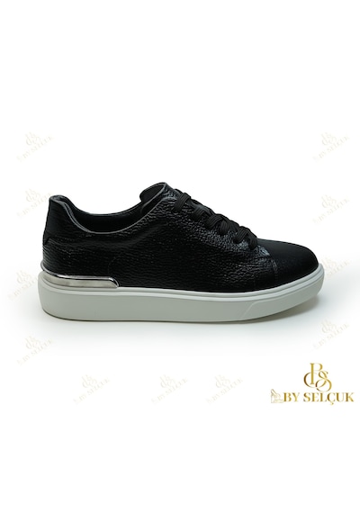 Sneaker Ortopedik Taban Astarlı Siyah  -  Beyaz