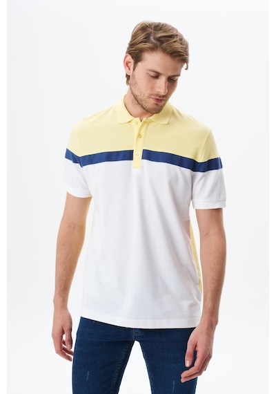 AR-MA Arma Erkek Regular Fit Basic % 100 Pamuk Pike Polo Yaka Tişört Y29374354702 Sarı