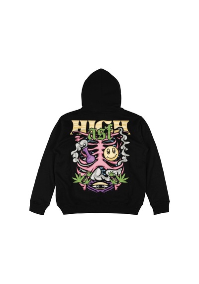 Startmore Adrift High Asf Siyah Oversize Unisex Kapüşonlu Sweatshirt Hoodie Siyah