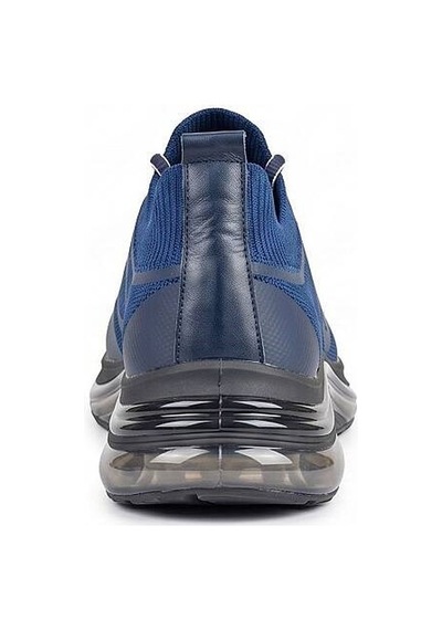 Daytex 1112 Erkek Siyah Triko Knit İthal Taban Sneaker Mavi